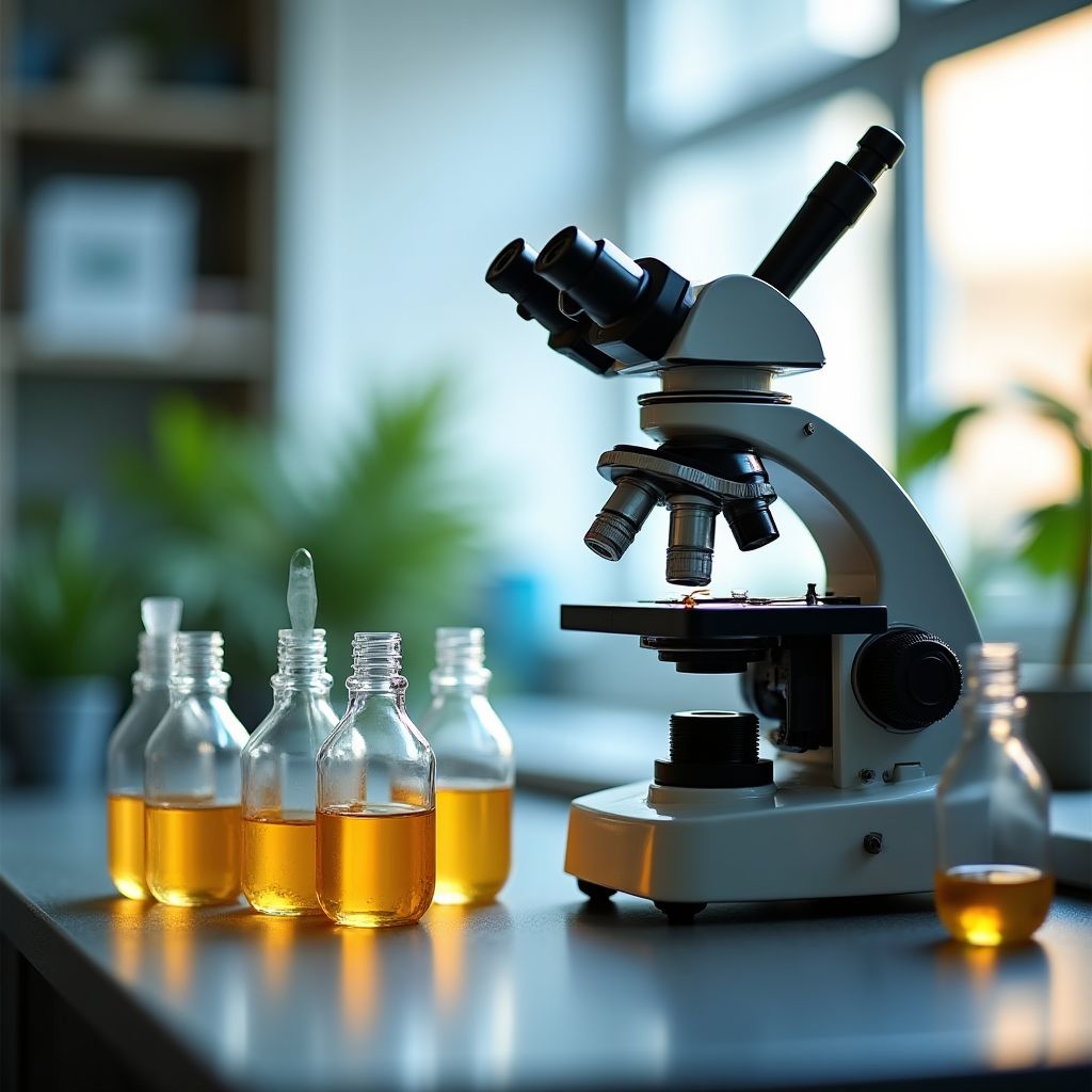Scientific equipment analyzing natural extracts